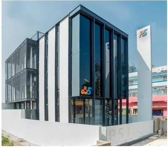 Exterior of the P5 India Experience Centre in Mysuru